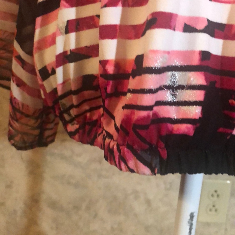 Style & co. Long Sleeve Sparkling Floral Top - Picture 3 of 8